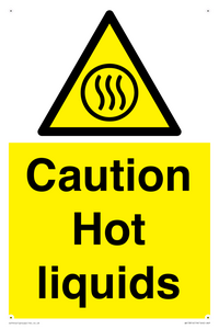 Caution hot liquids